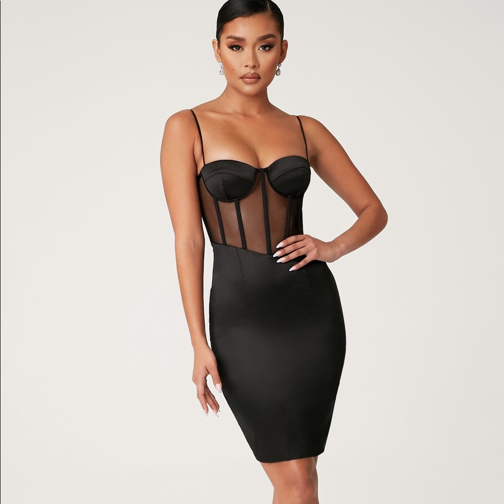 Braelyn Sheer Corsetted Bustier